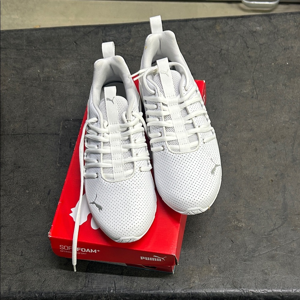 Puma Women's White Perforated Sneakers